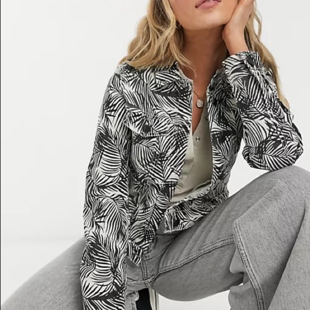 Vero Moda denim jacket in cream